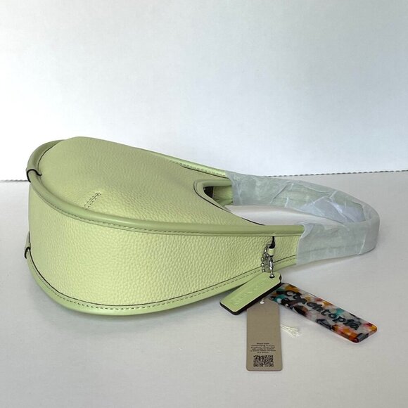 Coach Coachtopia Ergo Shoulder Bag CK112 Pale Lime Pebbled Leather 90s - Picture 6 of 9